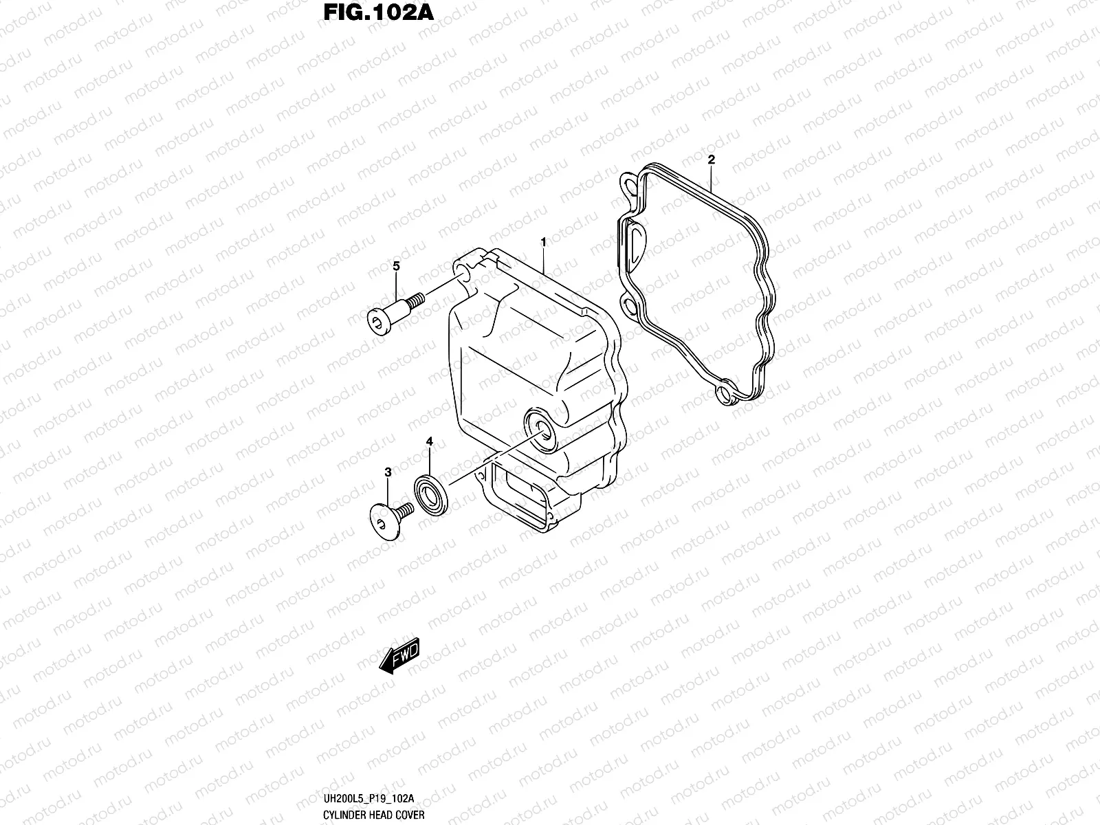 102A - CYLINDER HEAD COVER