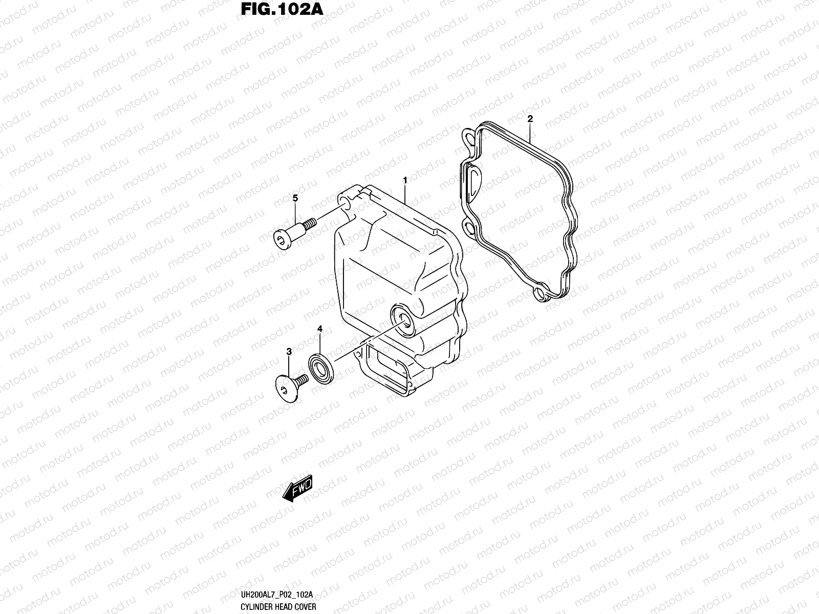 102A - CYLINDER HEAD COVER