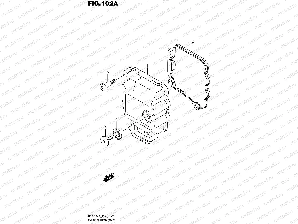 102A - CYLINDER HEAD COVER