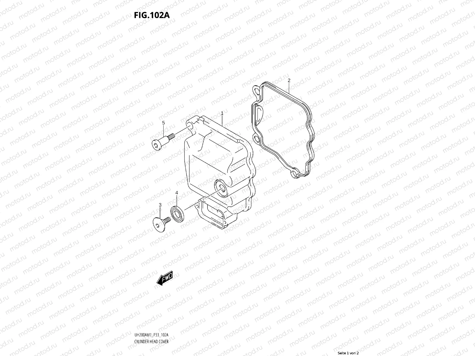 102A - CYLINDER HEAD COVER