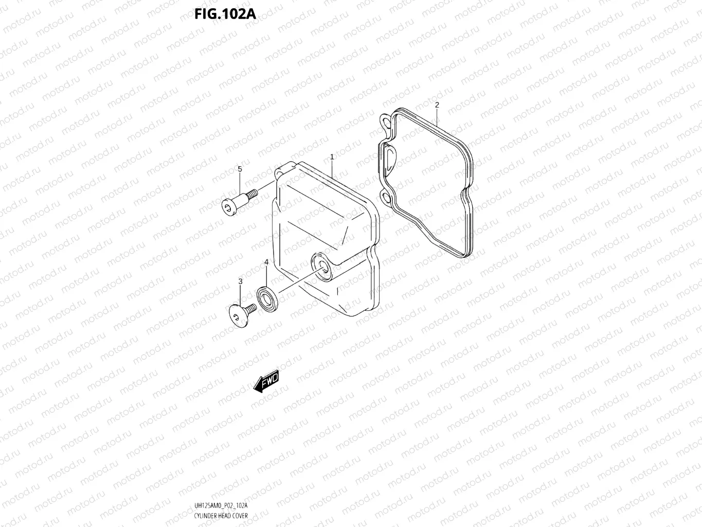 102A - CYLINDER HEAD COVER