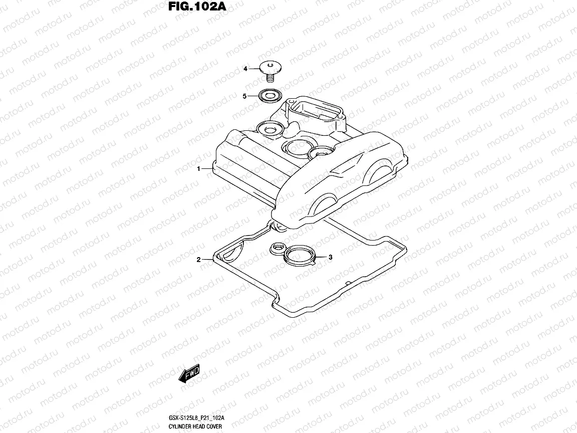 102A - CYLINDER HEAD COVER