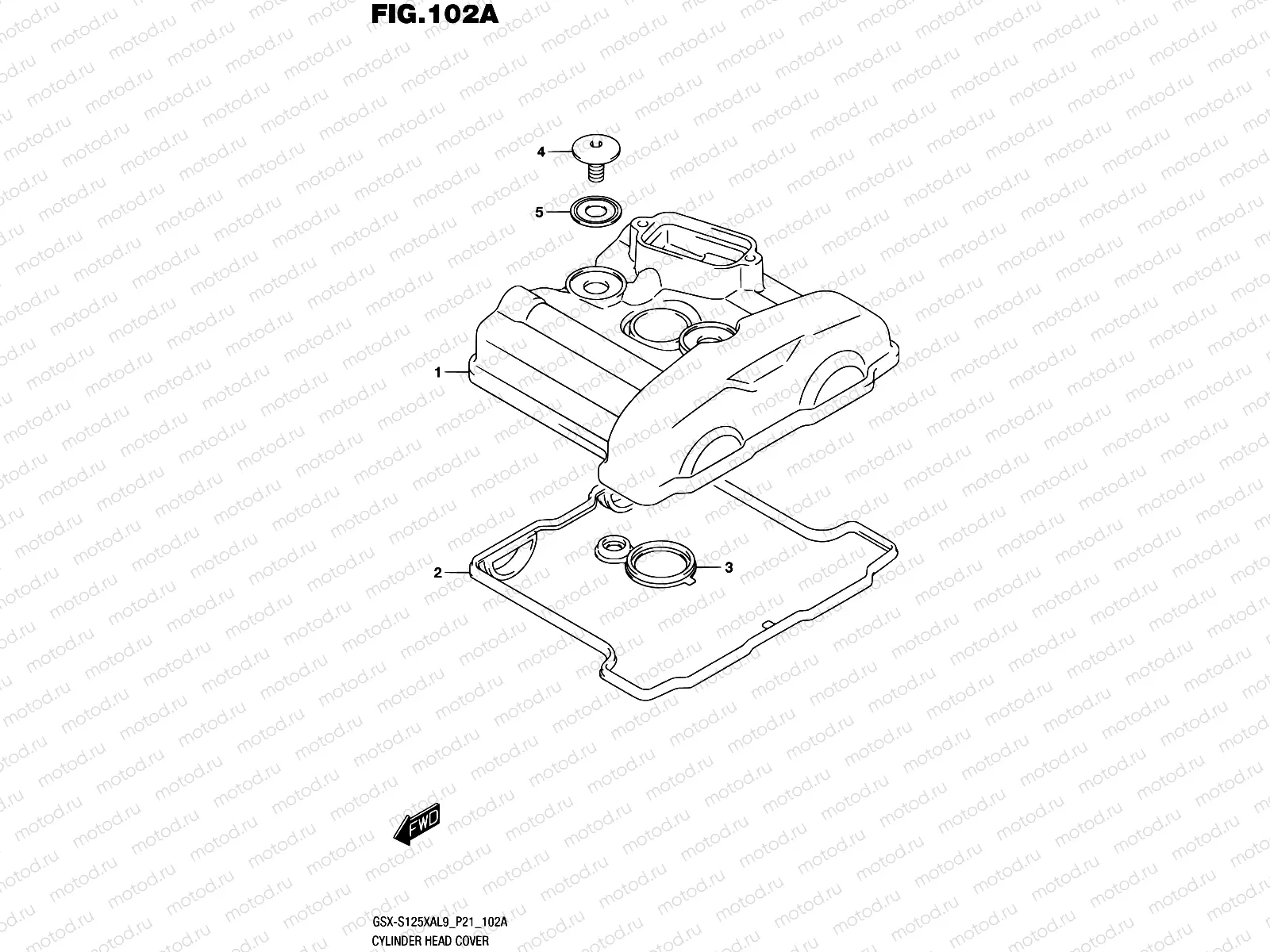 102A - CYLINDER HEAD COVER