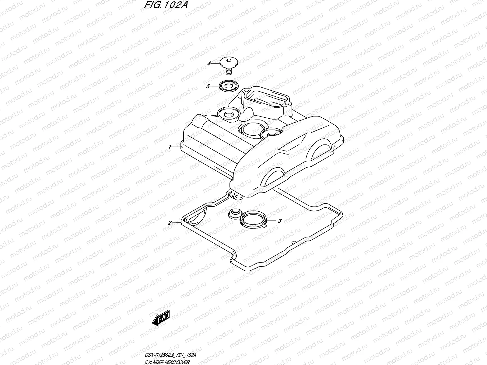 102A - CYLINDER HEAD COVER