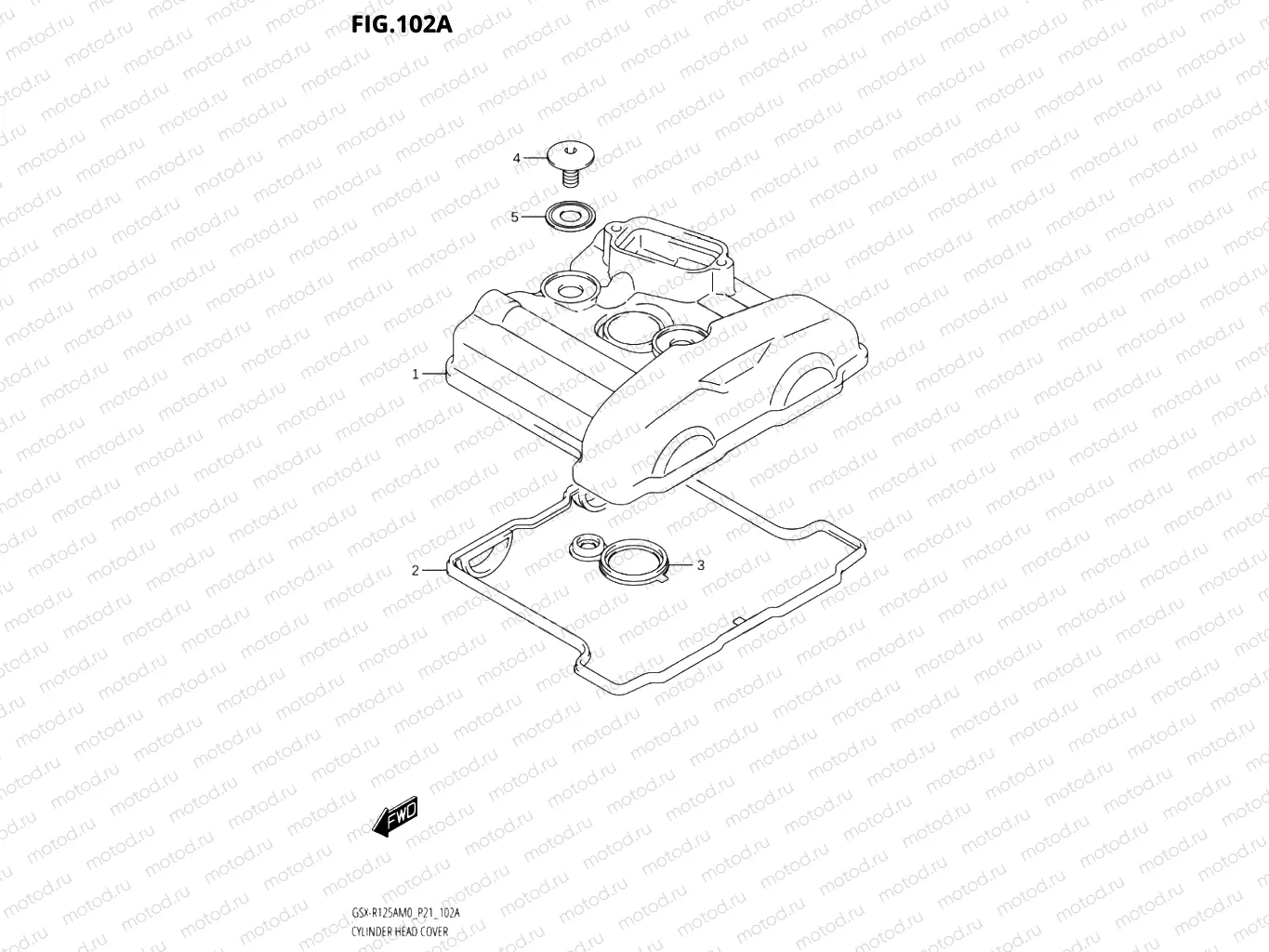 102A - CYLINDER HEAD COVER