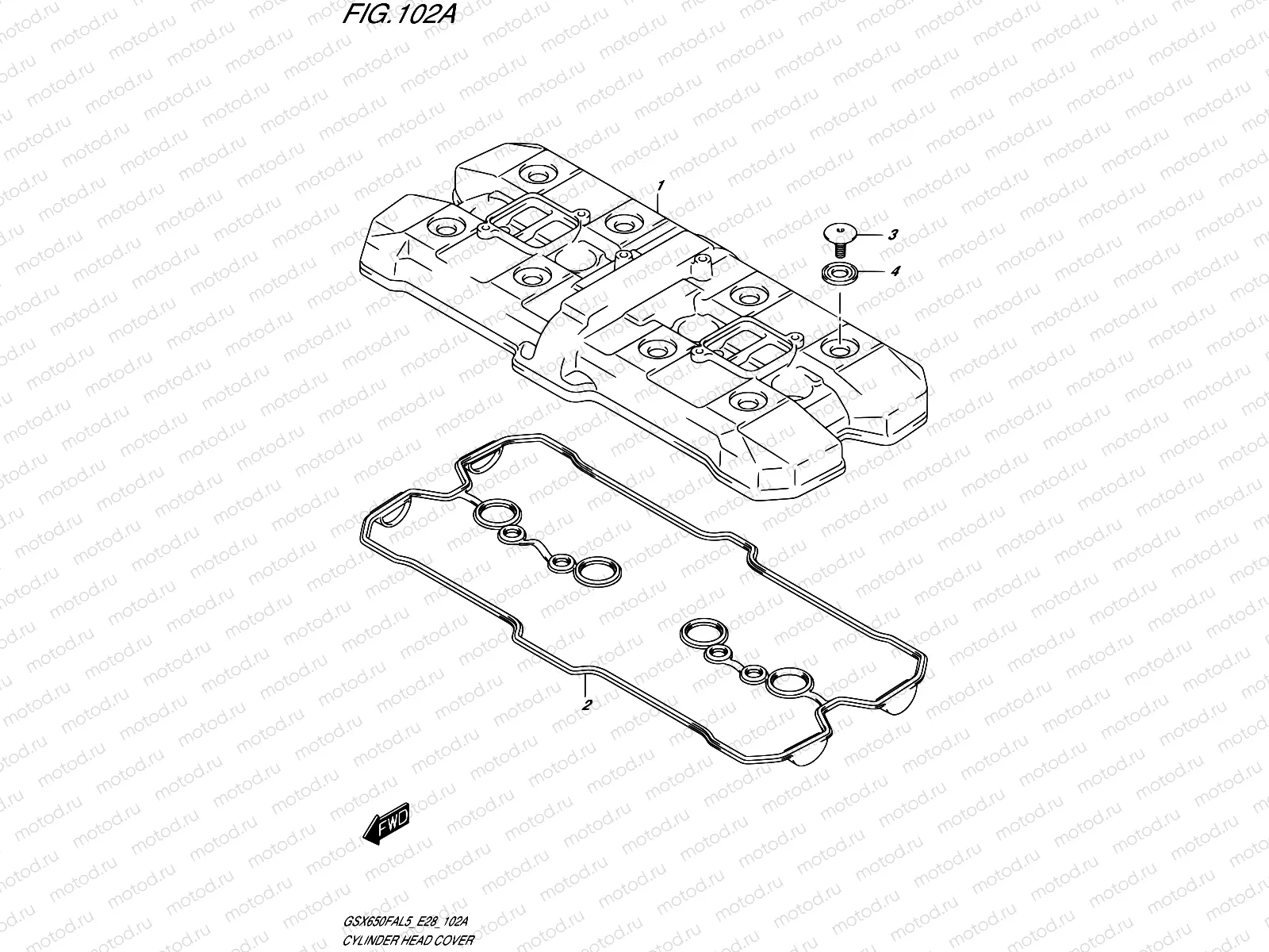 102A - CYLINDER HEAD COVER