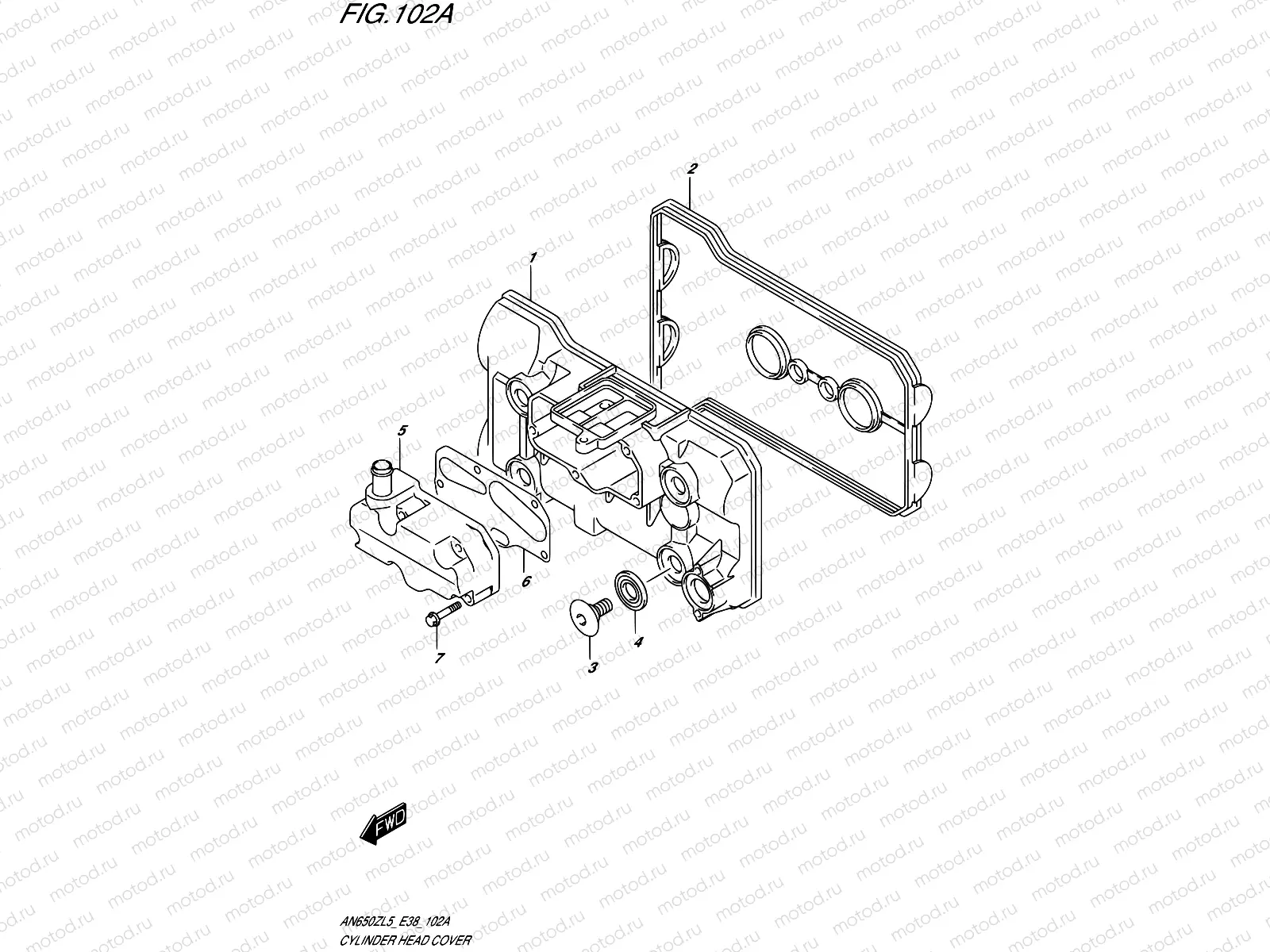 102A - CYLINDER HEAD COVER