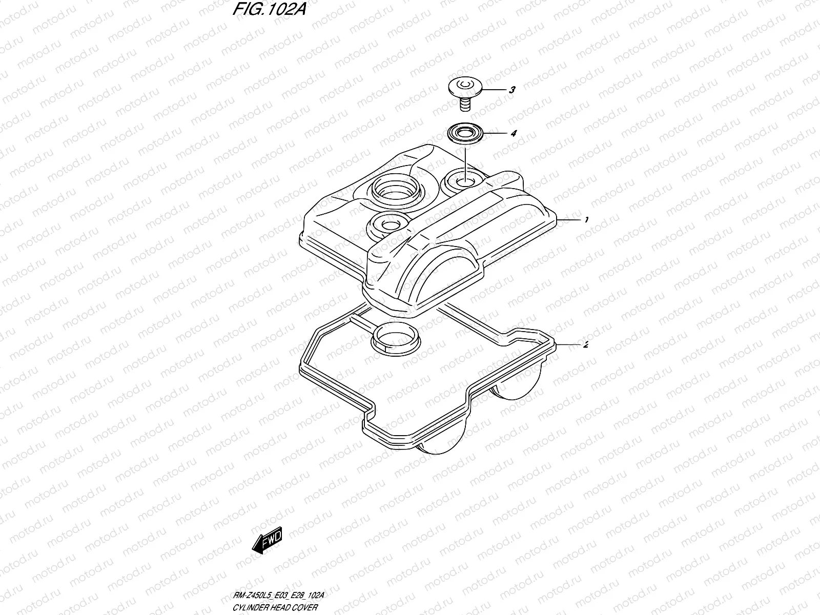 102A - CYLINDER HEAD COVER