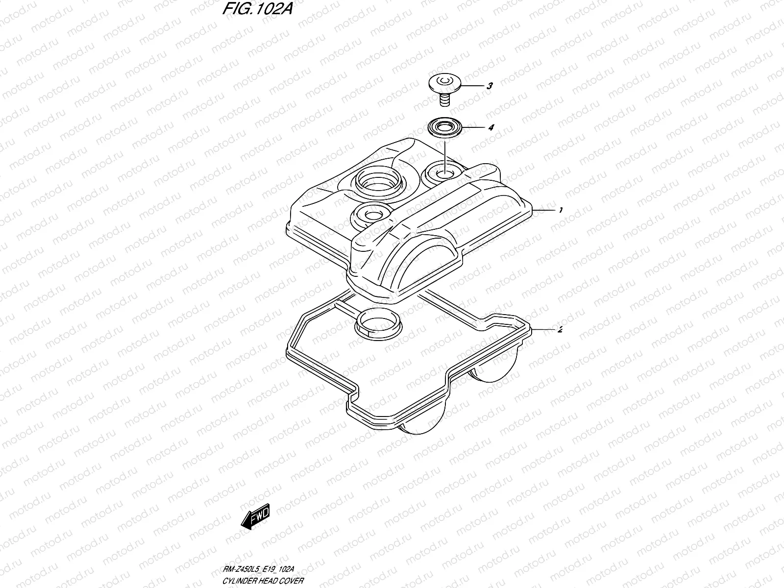 102A - CYLINDER HEAD COVER