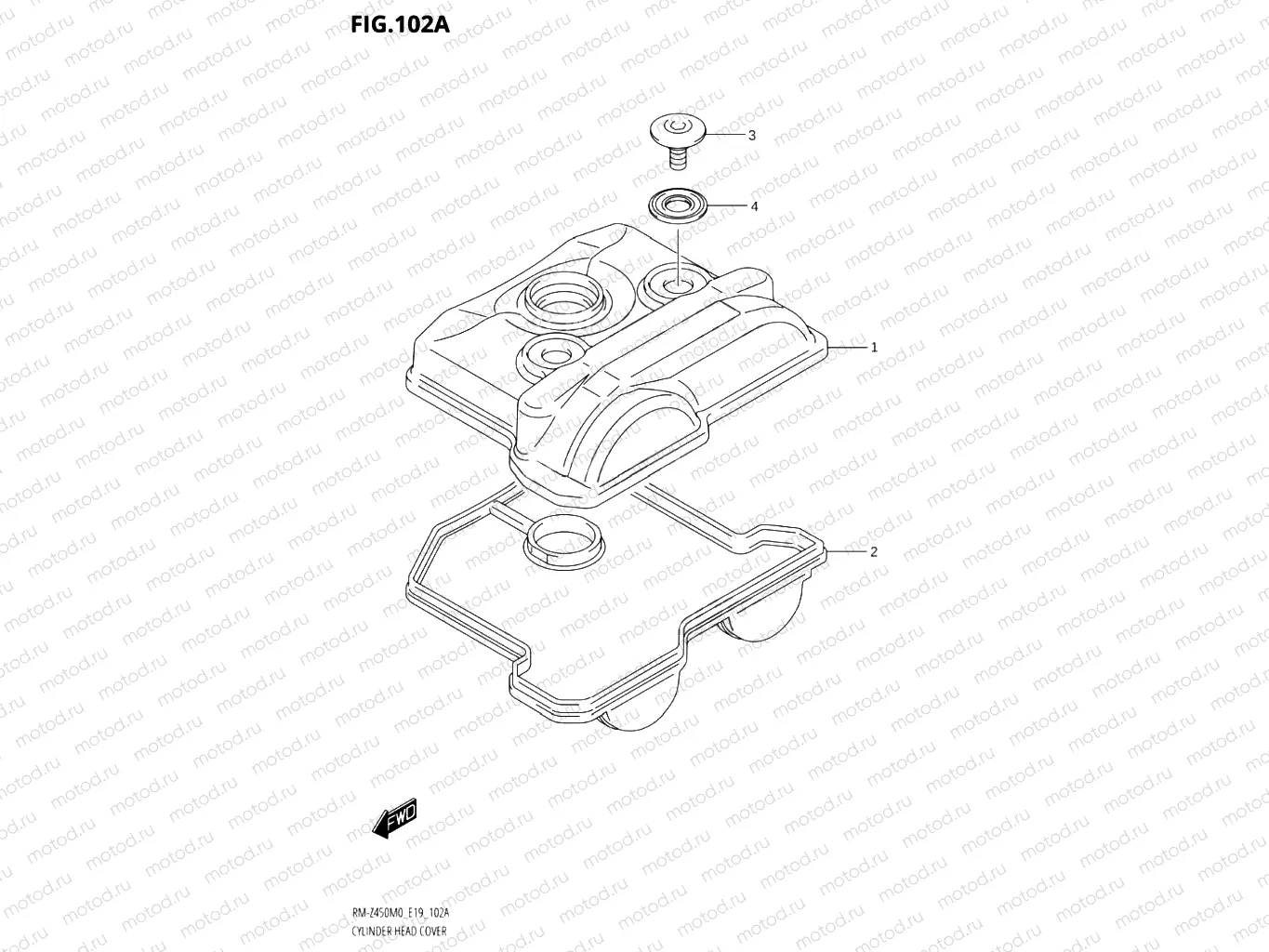 102A - CYLINDER HEAD COVER