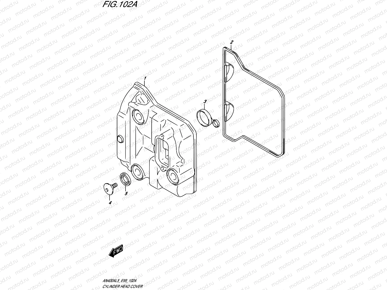 102A - CYLINDER HEAD COVER