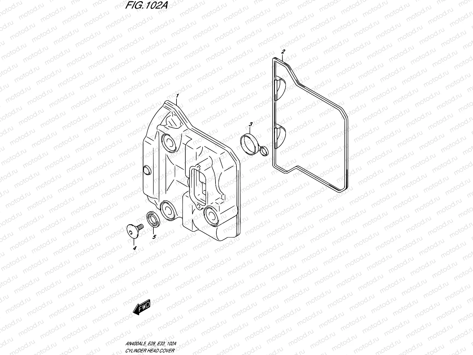 102A - CYLINDER HEAD COVER