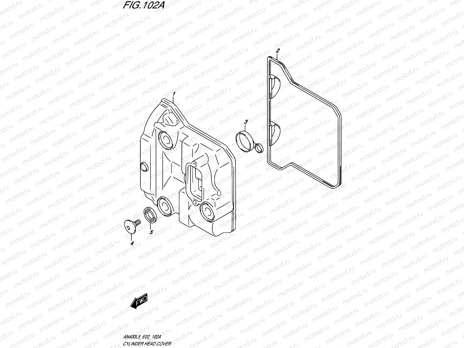 102A - CYLINDER HEAD COVER