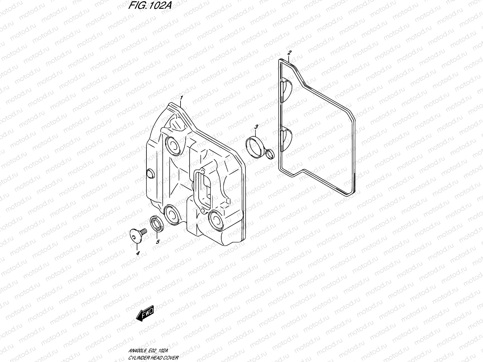 102A - CYLINDER HEAD COVER