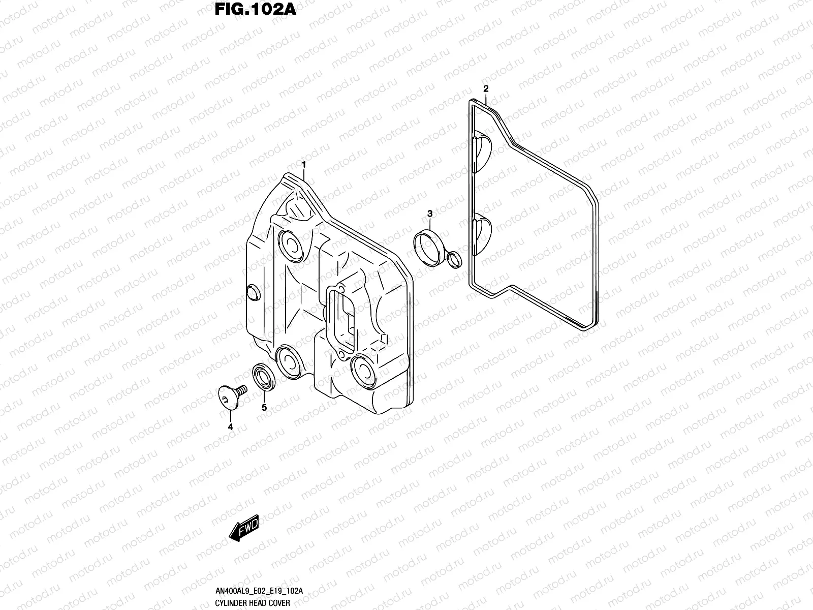102A - CYLINDER HEAD COVER