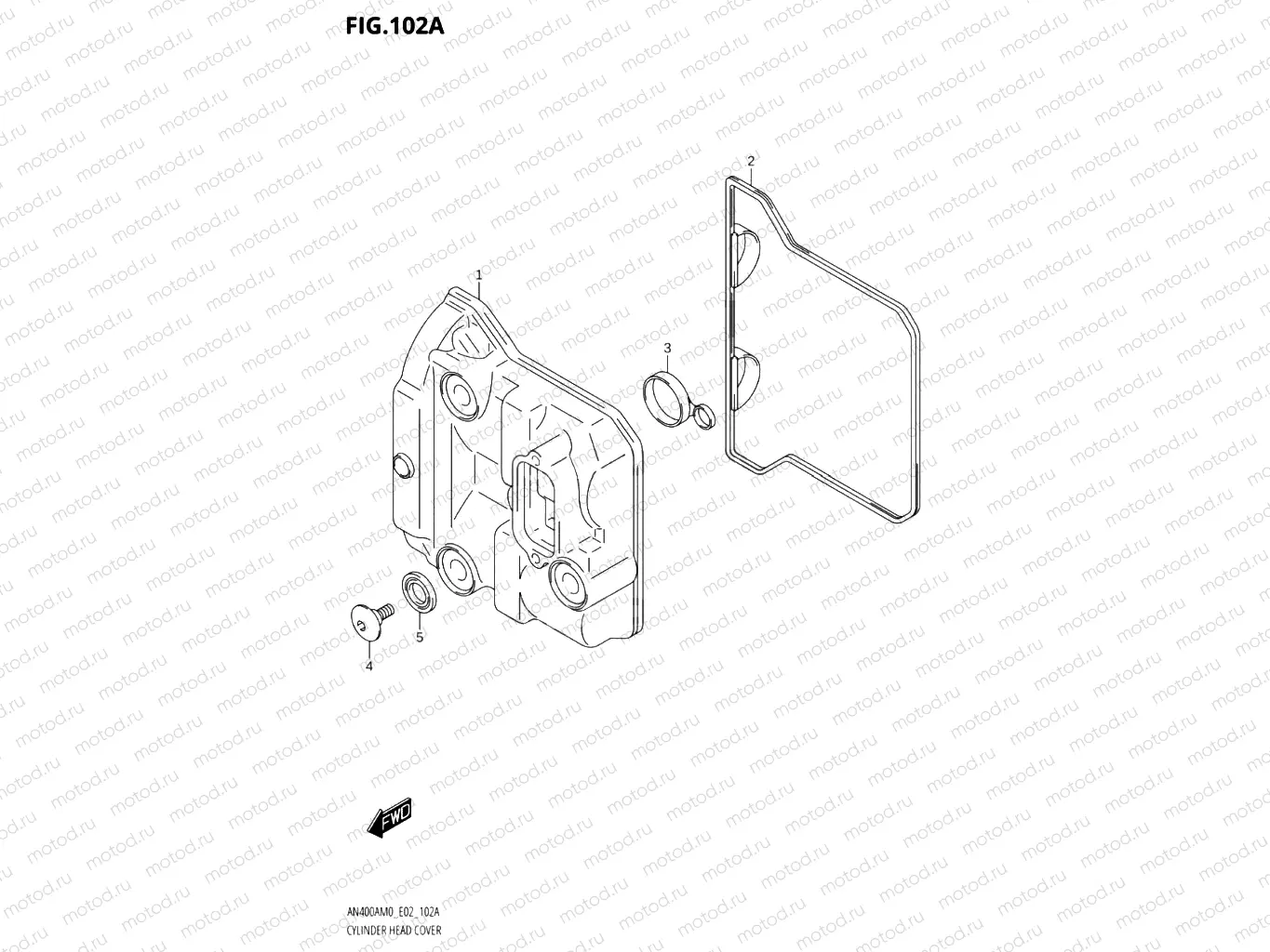 102A - CYLINDER HEAD COVER