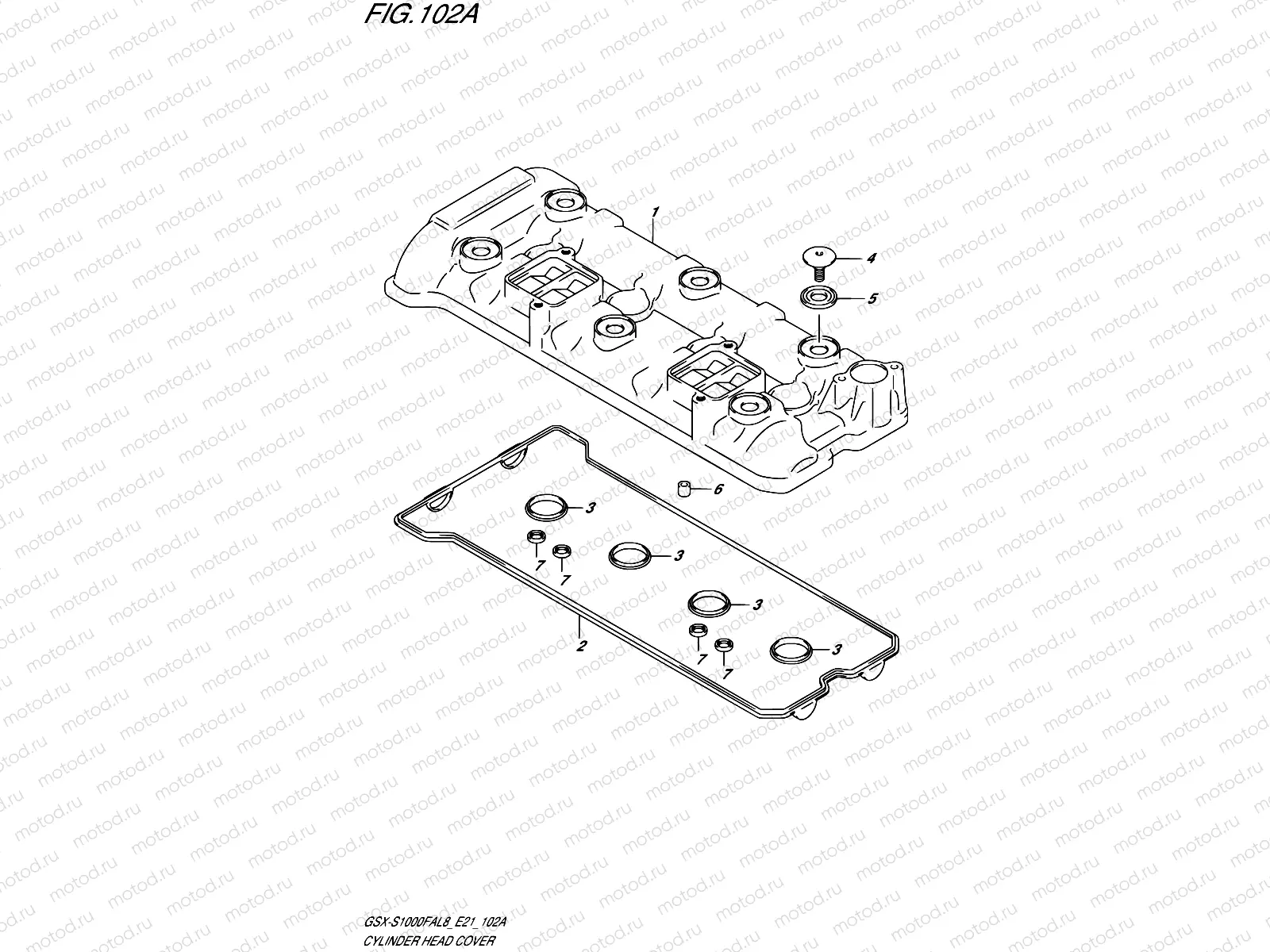 102A - CYLINDER HEAD COVER