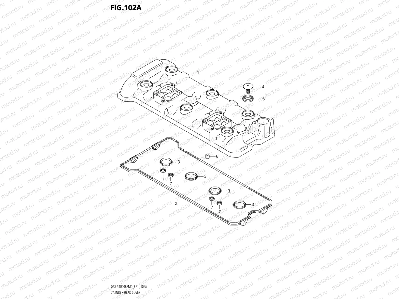 102A - CYLINDER HEAD COVER