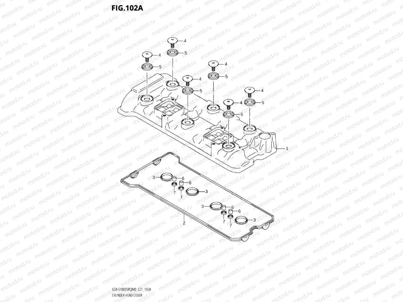 102A - CYLINDER HEAD COVER
