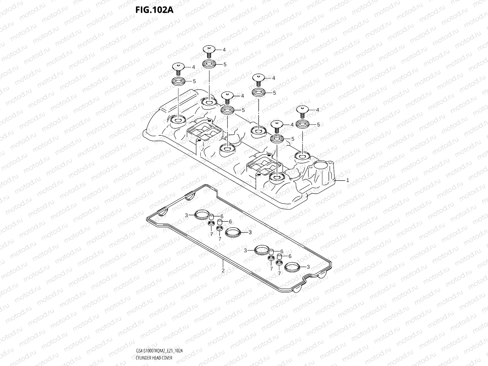 102A - CYLINDER HEAD COVER