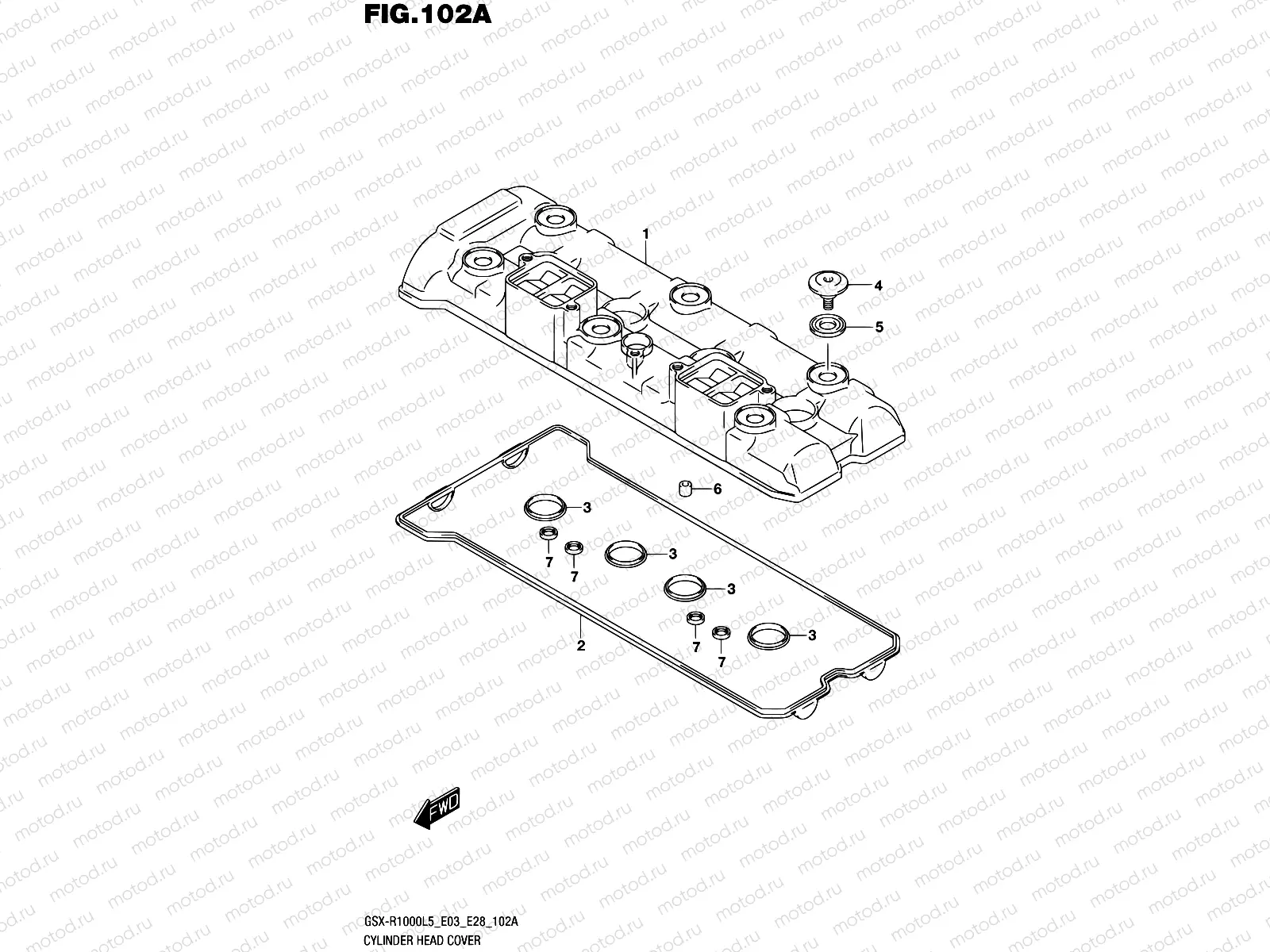 102A - CYLINDER HEAD COVER