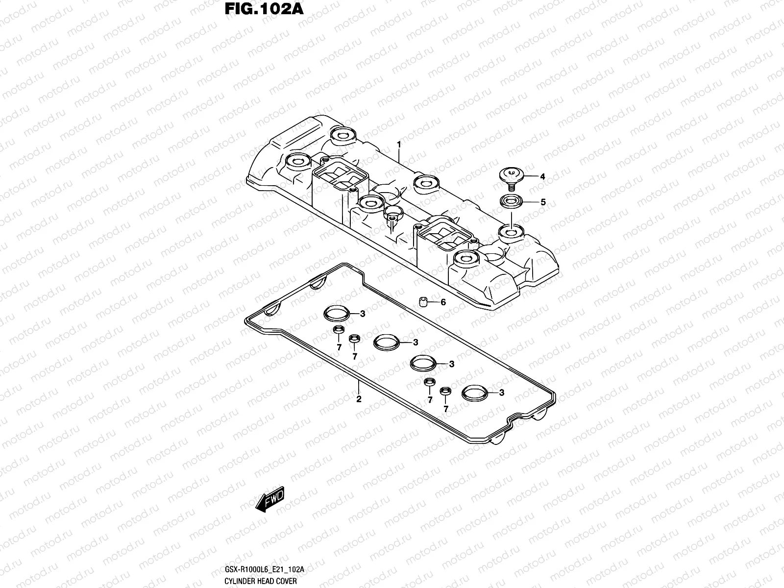 102A - CYLINDER HEAD COVER