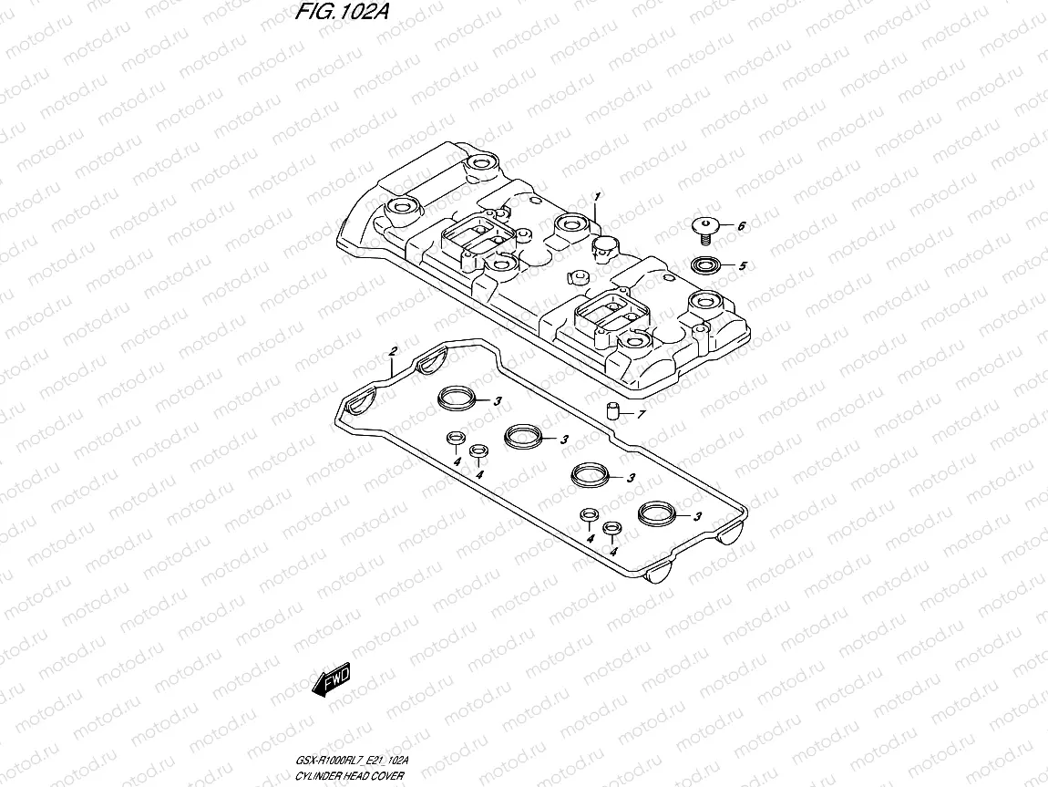 102A - CYLINDER HEAD COVER