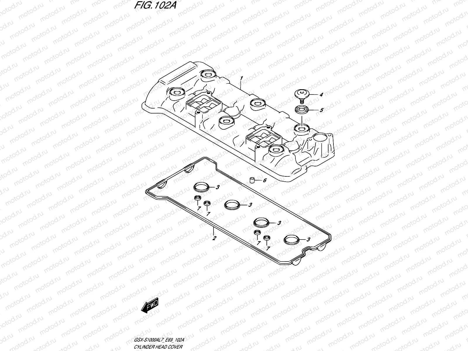 102A - CYLINDER HEAD COVER