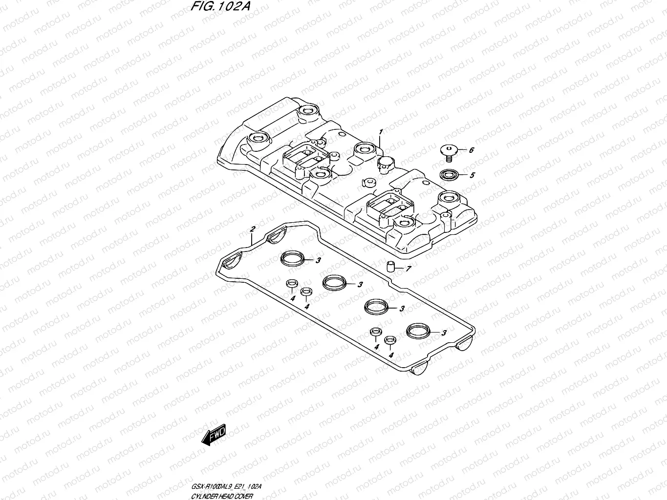 102A - CYLINDER HEAD COVER