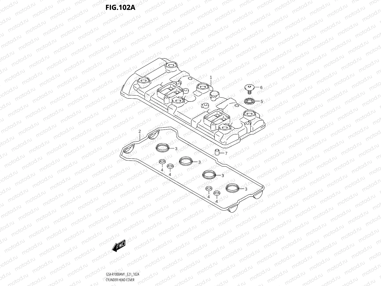 102A - CYLINDER HEAD COVER
