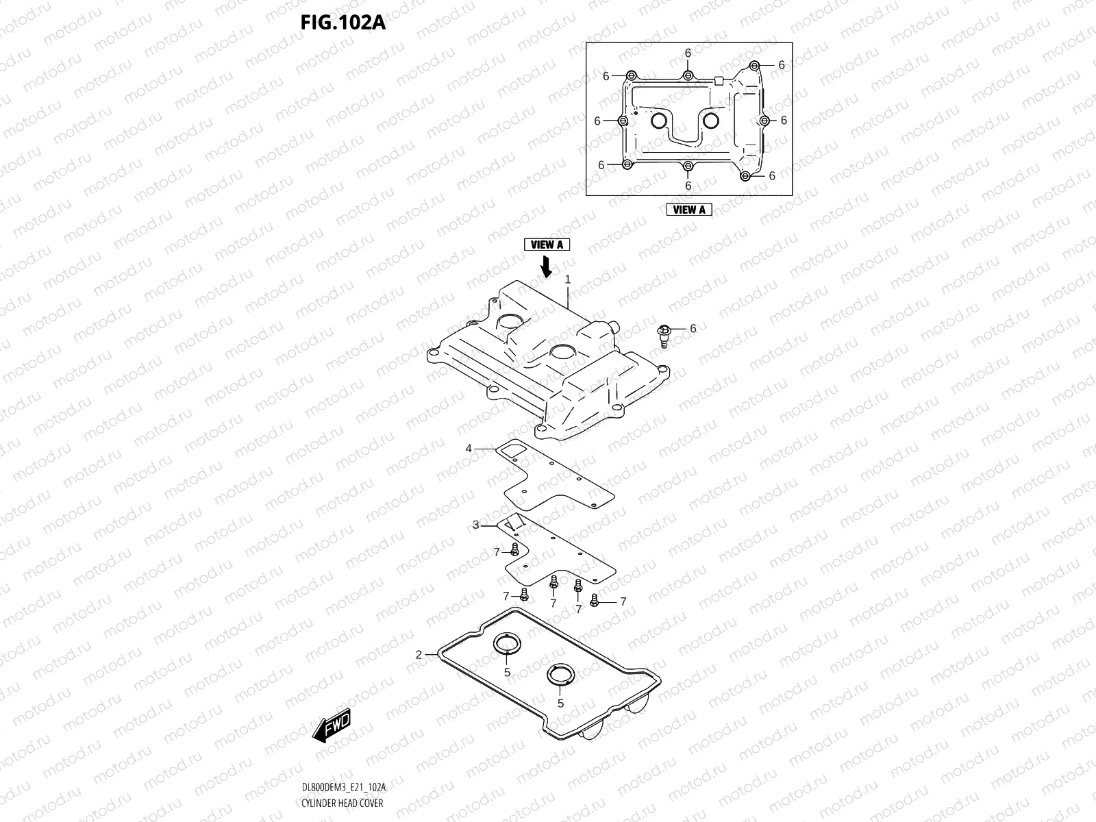 102A - CYLINDER HEAD COVER