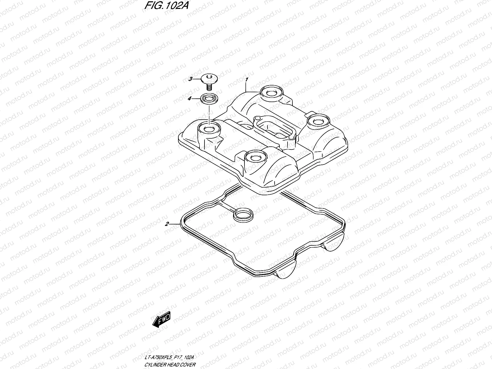 102A - CYLINDER HEAD COVER