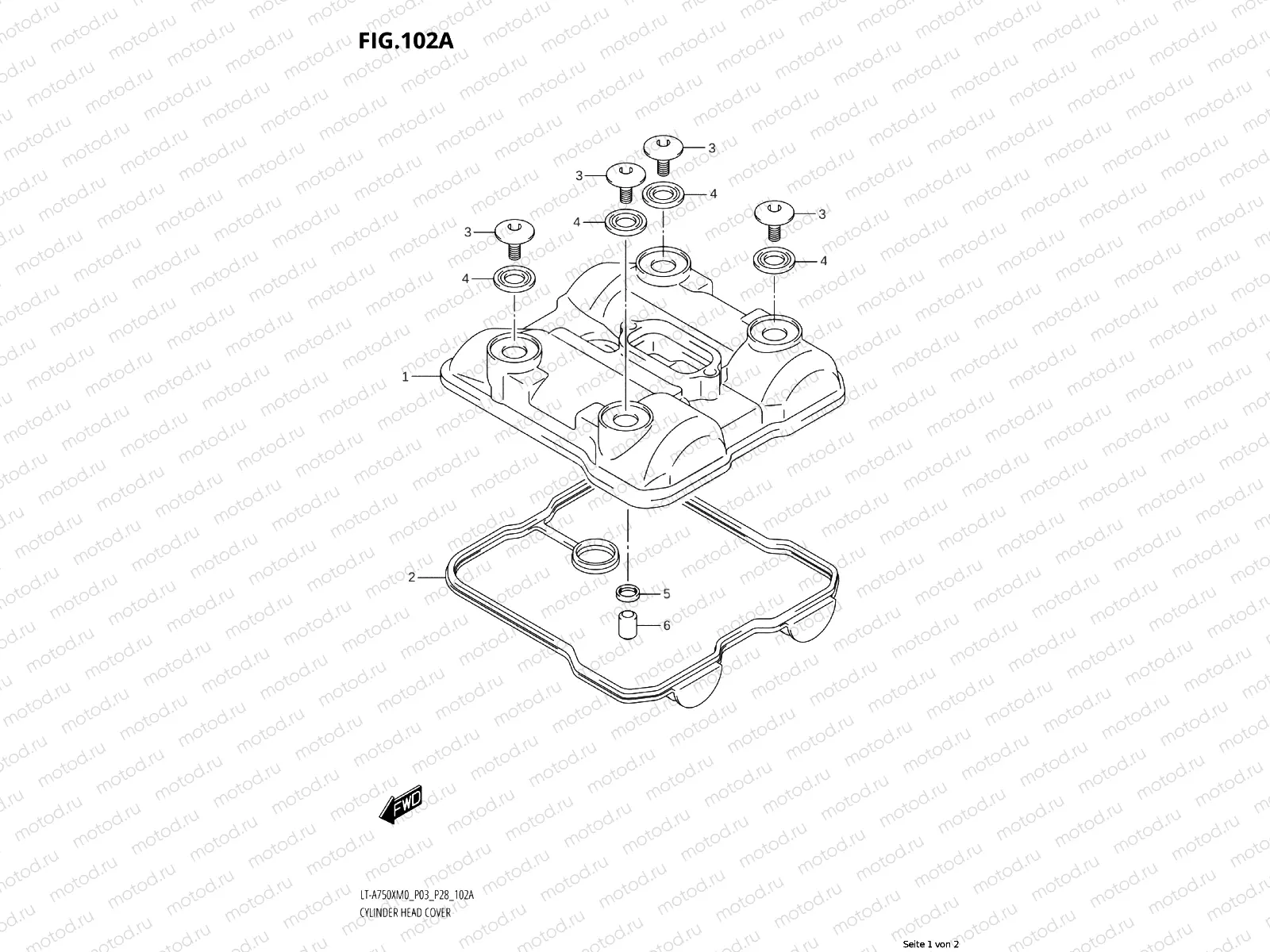 102A - CYLINDER HEAD COVER