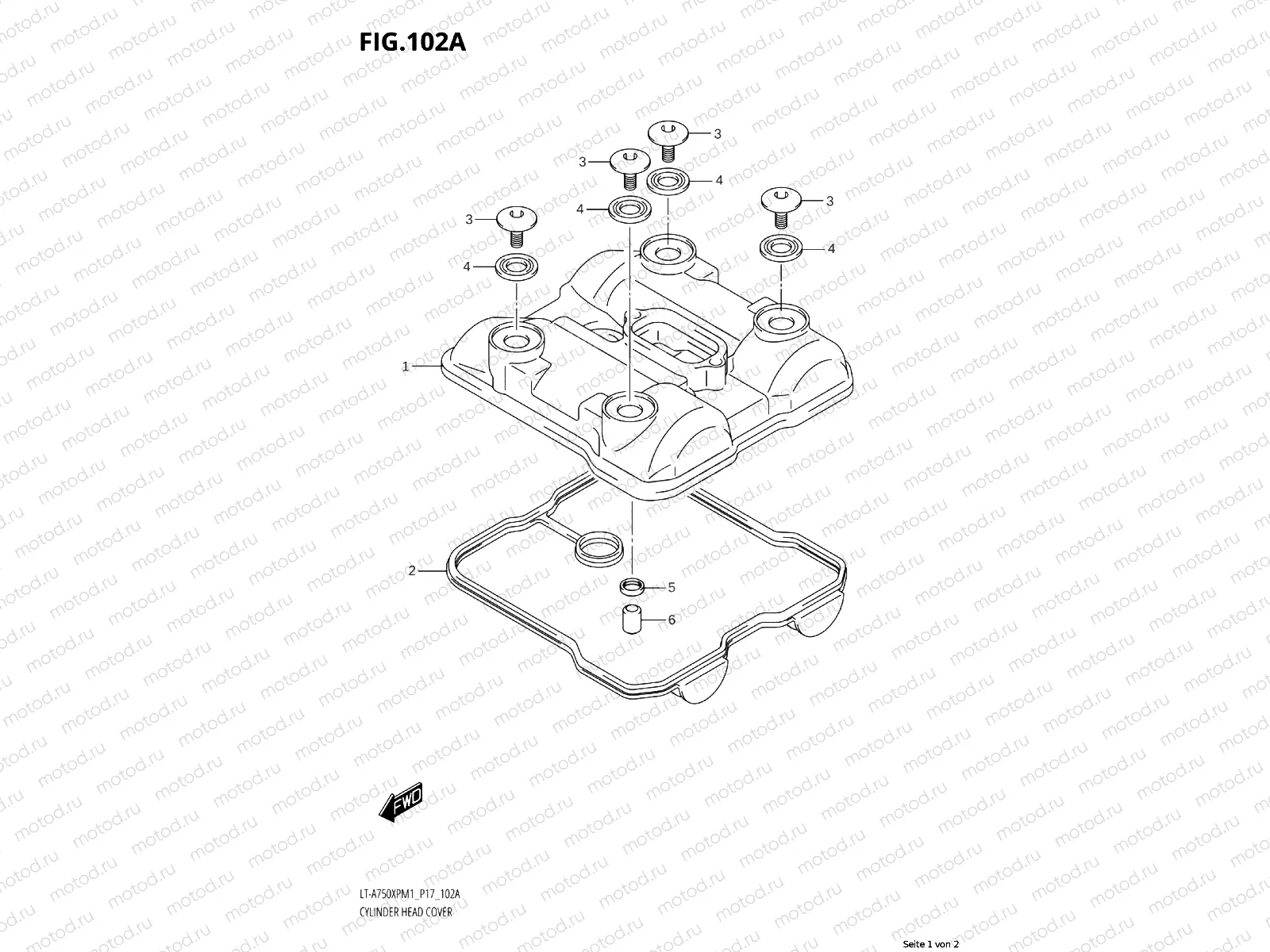102A - CYLINDER HEAD COVER