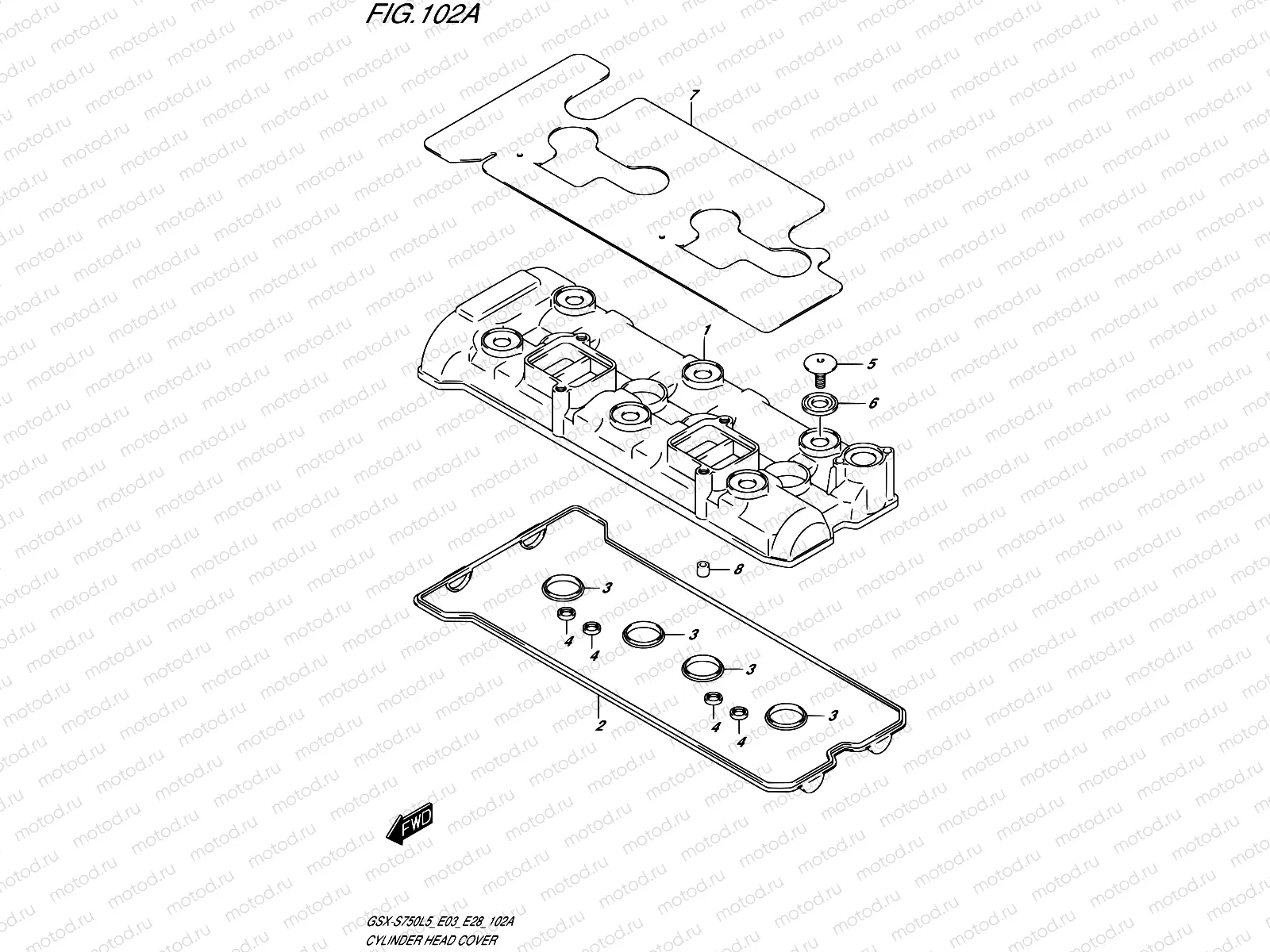 102A - CYLINDER HEAD COVER