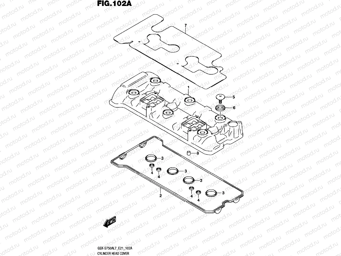 102A - CYLINDER HEAD COVER
