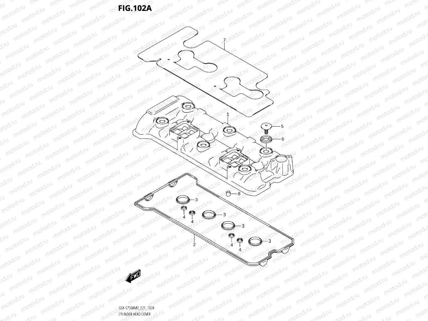 102A - CYLINDER HEAD COVER