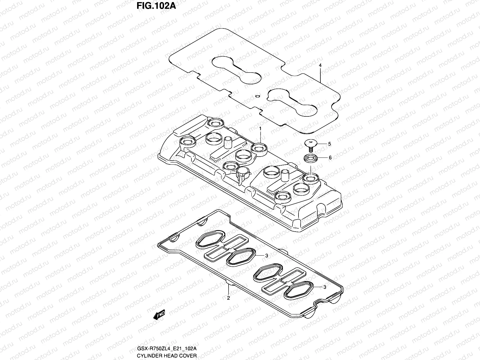 102A - CYLINDER HEAD COVER