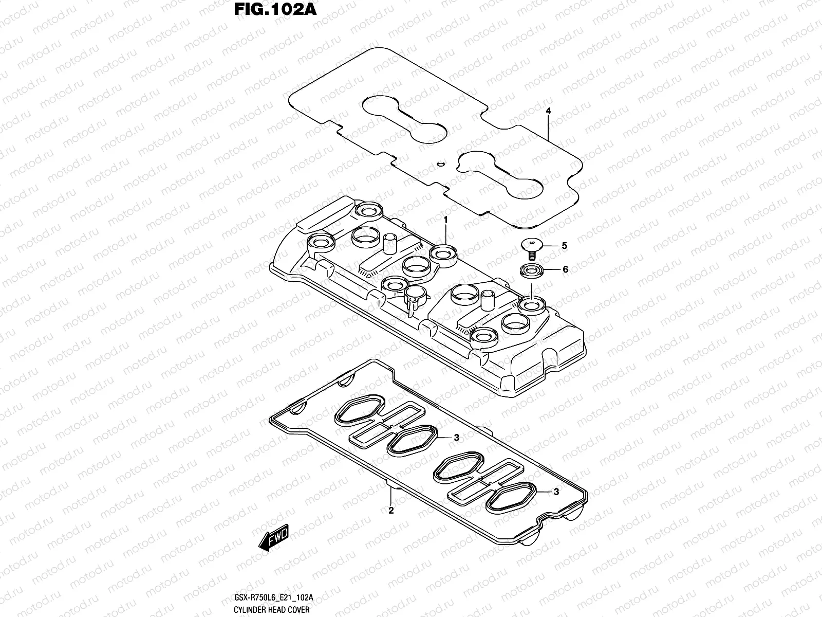 102A - CYLINDER HEAD COVER