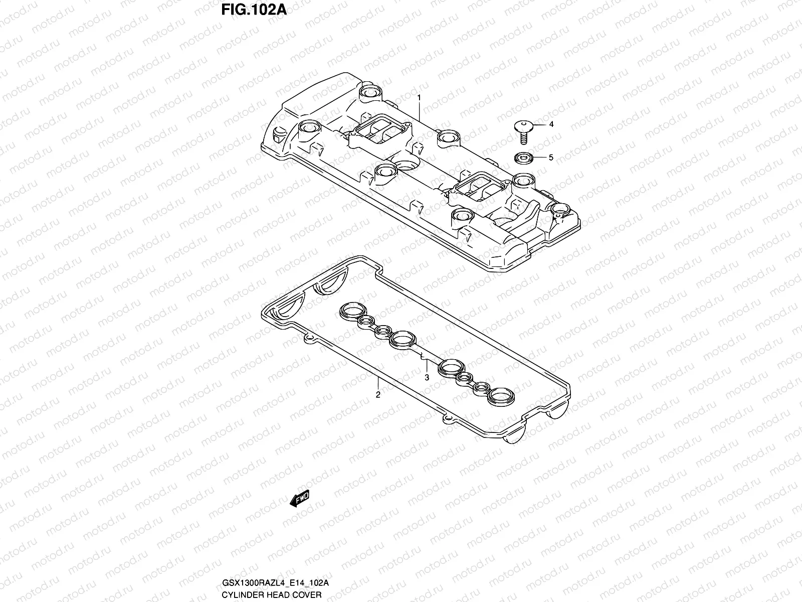 102A - CYLINDER HEAD COVER