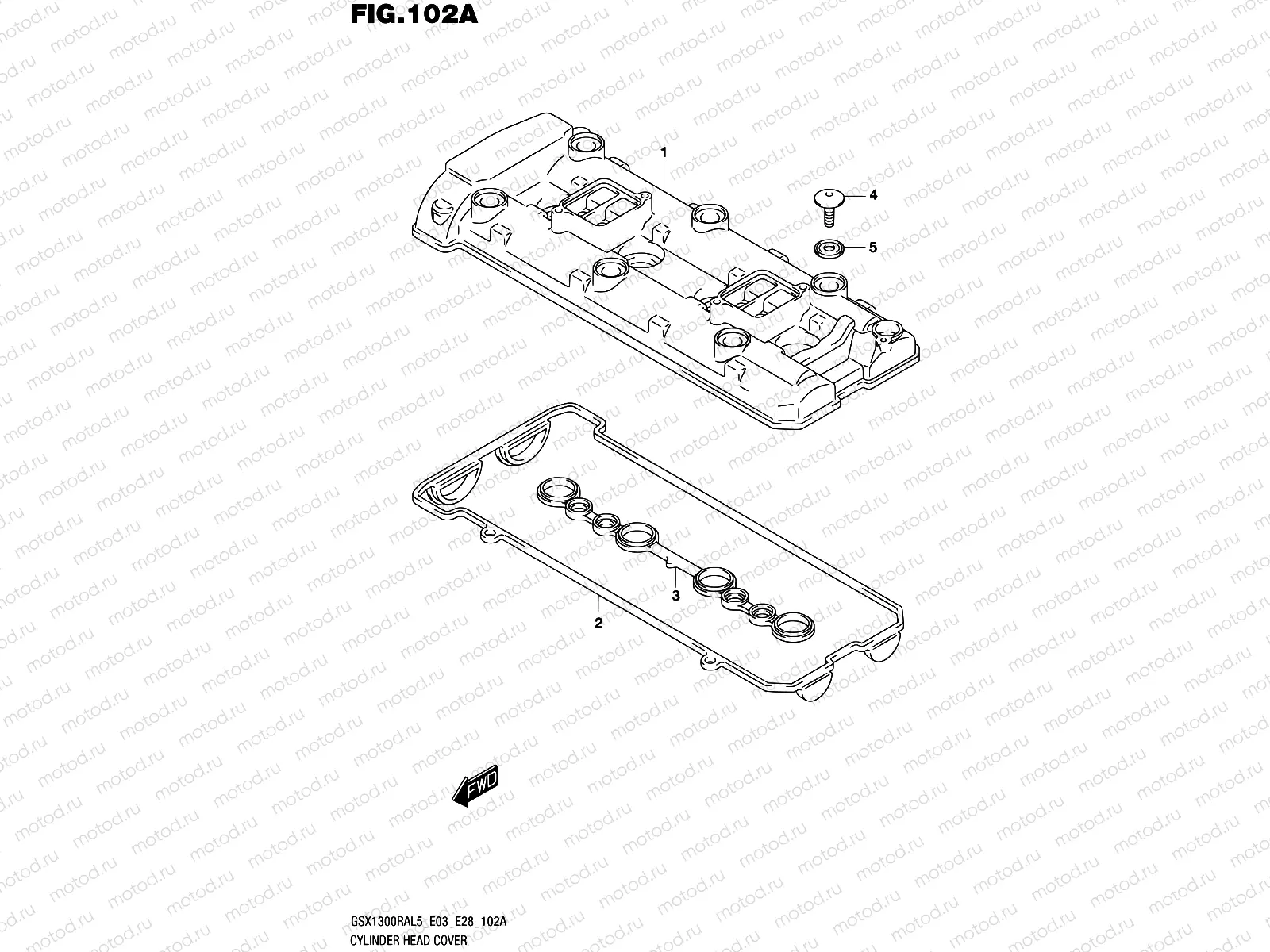 102A - CYLINDER HEAD COVER