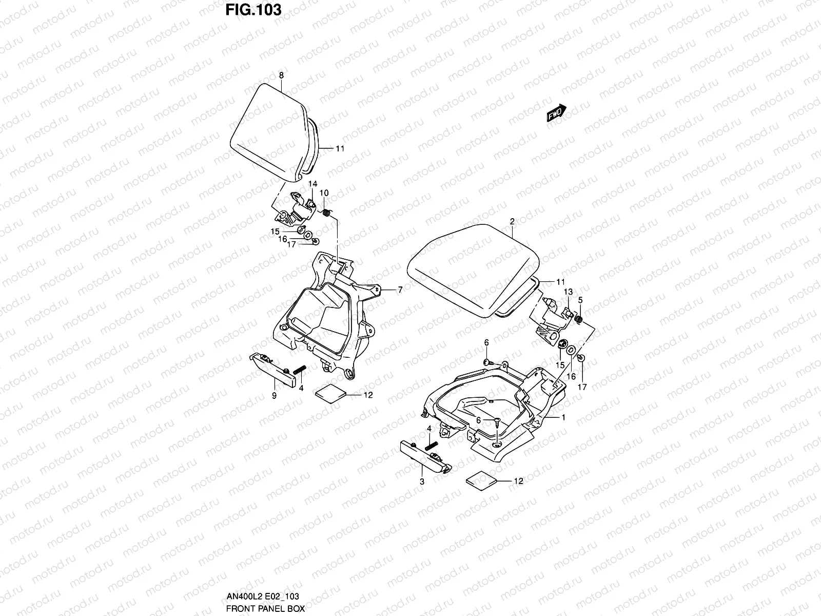 103 - FRONT PANEL BOX