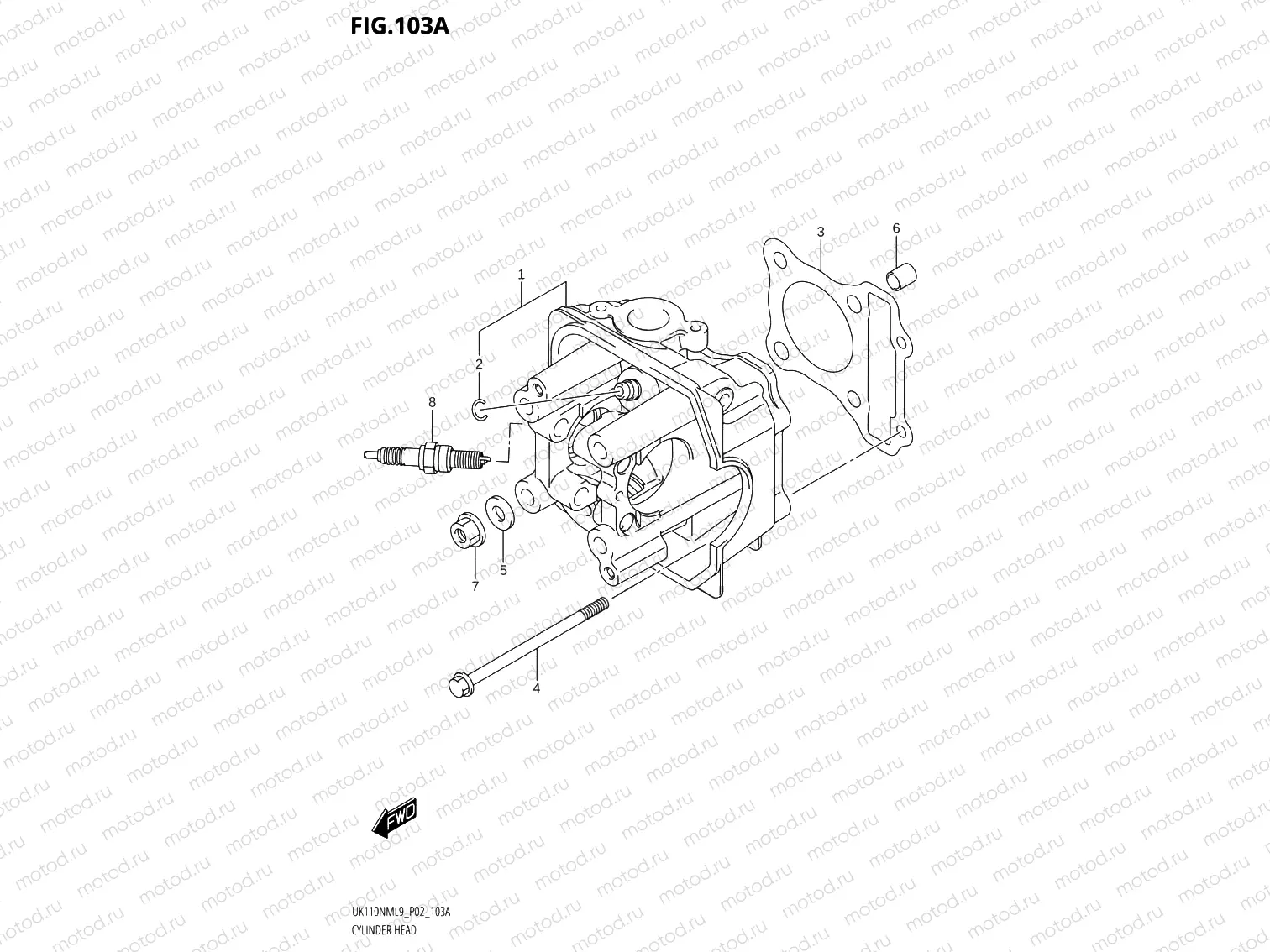 103A - CYLINDER HEAD