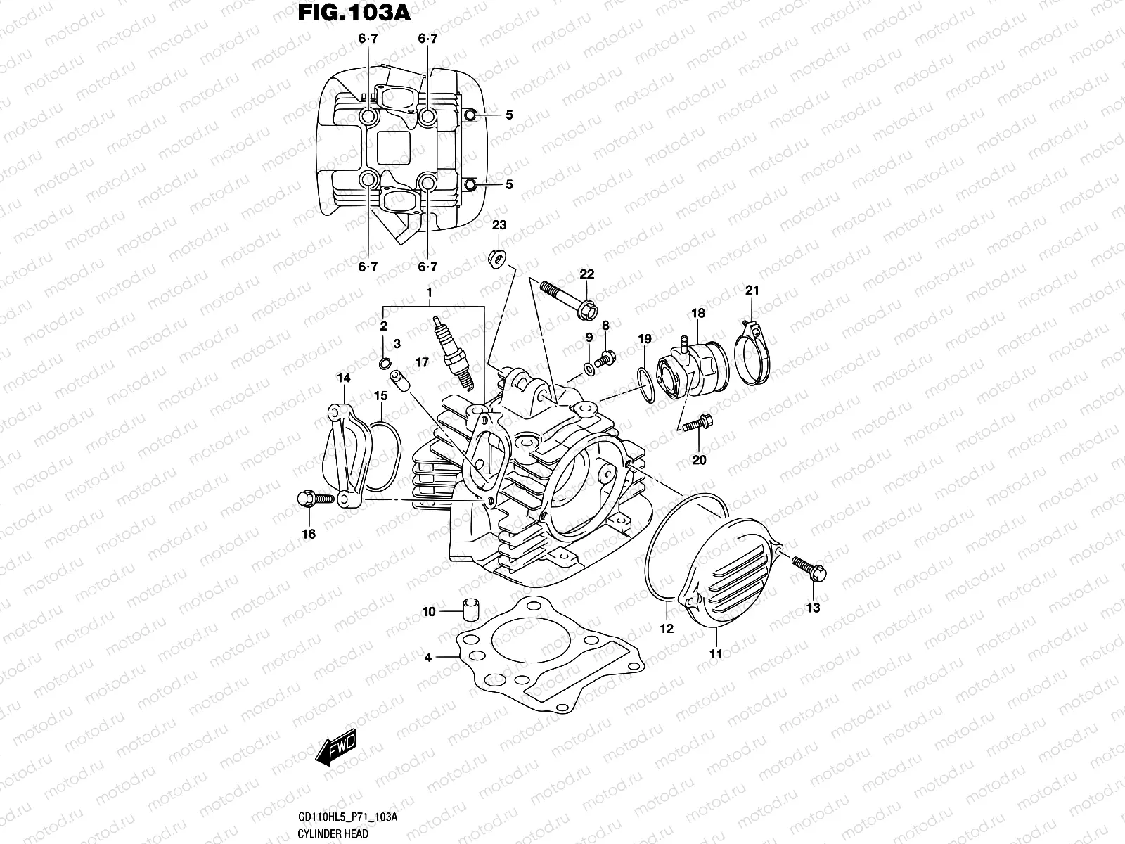 103A - CYLINDER HEAD