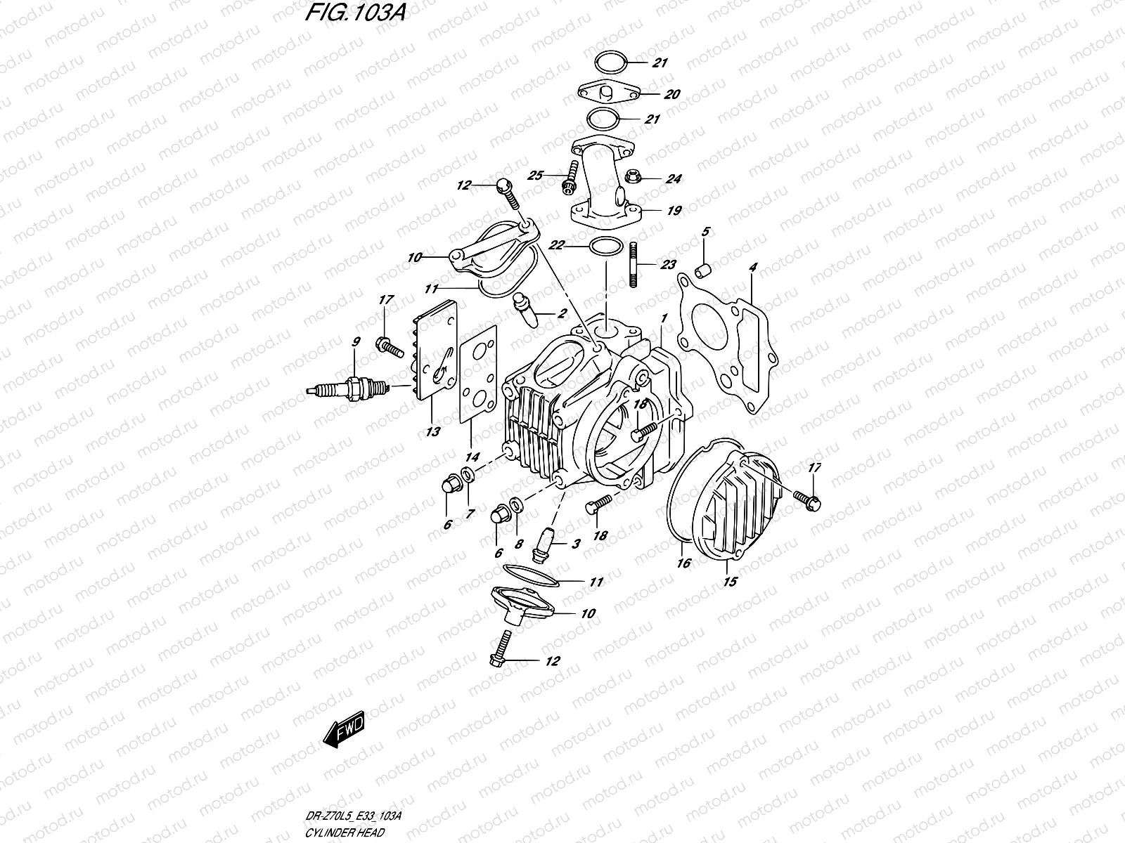103A - CYLINDER HEAD