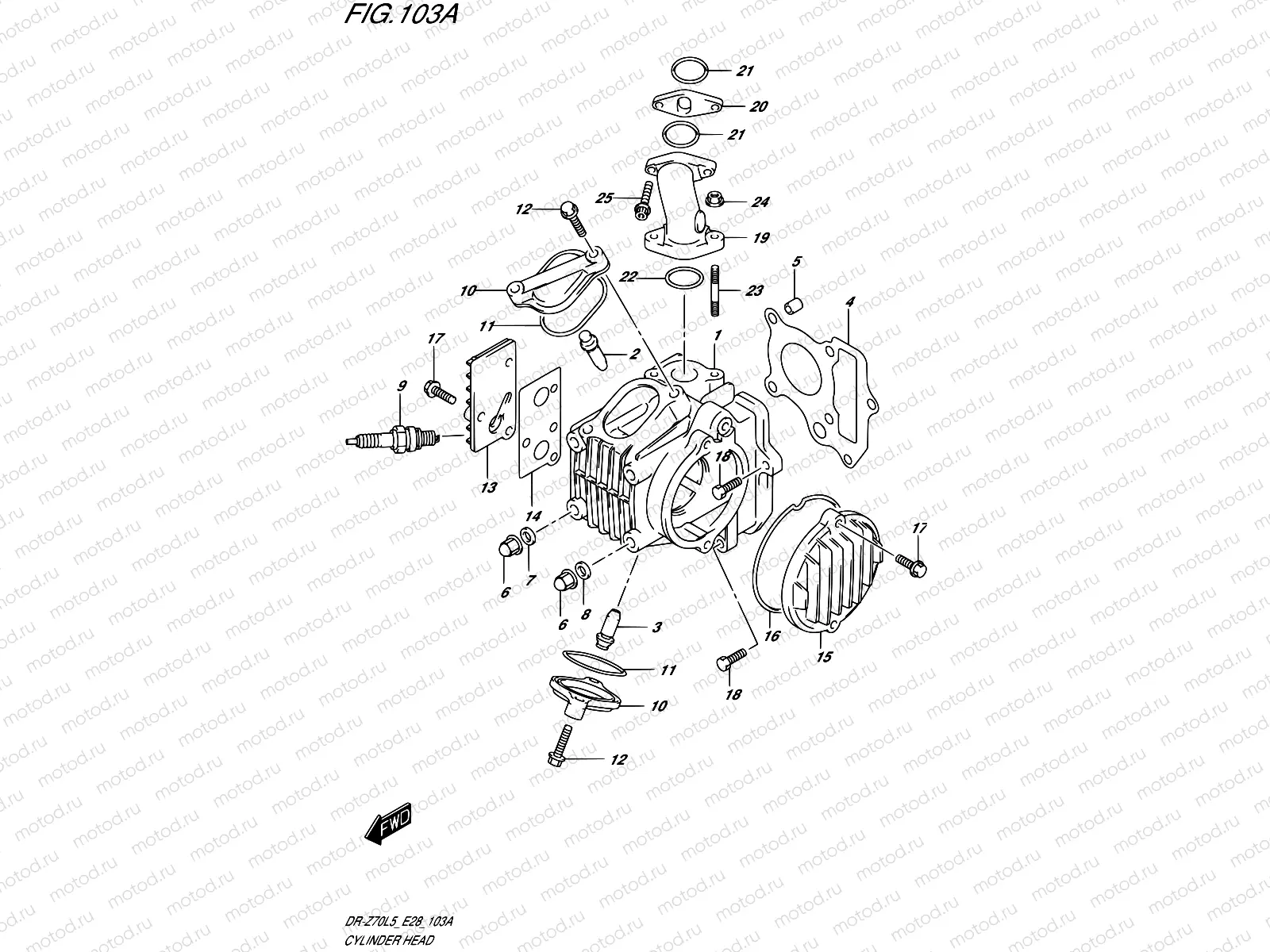 103A - CYLINDER HEAD