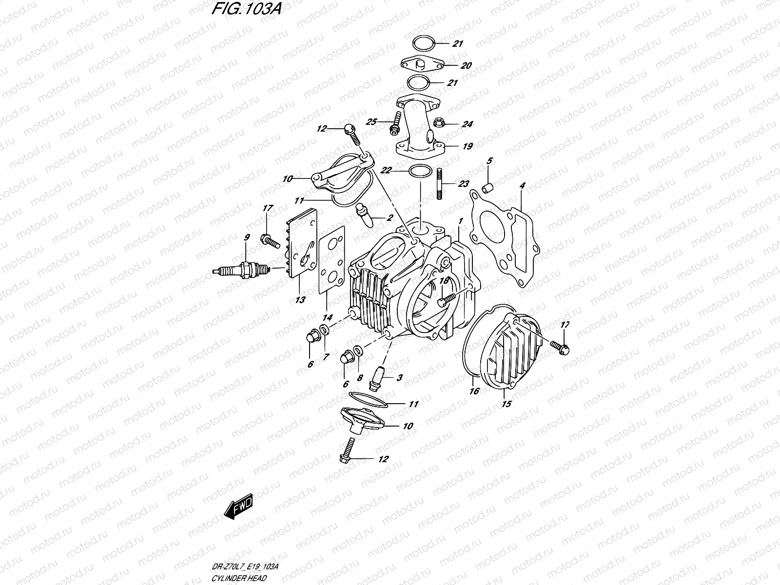 103A - CYLINDER HEAD