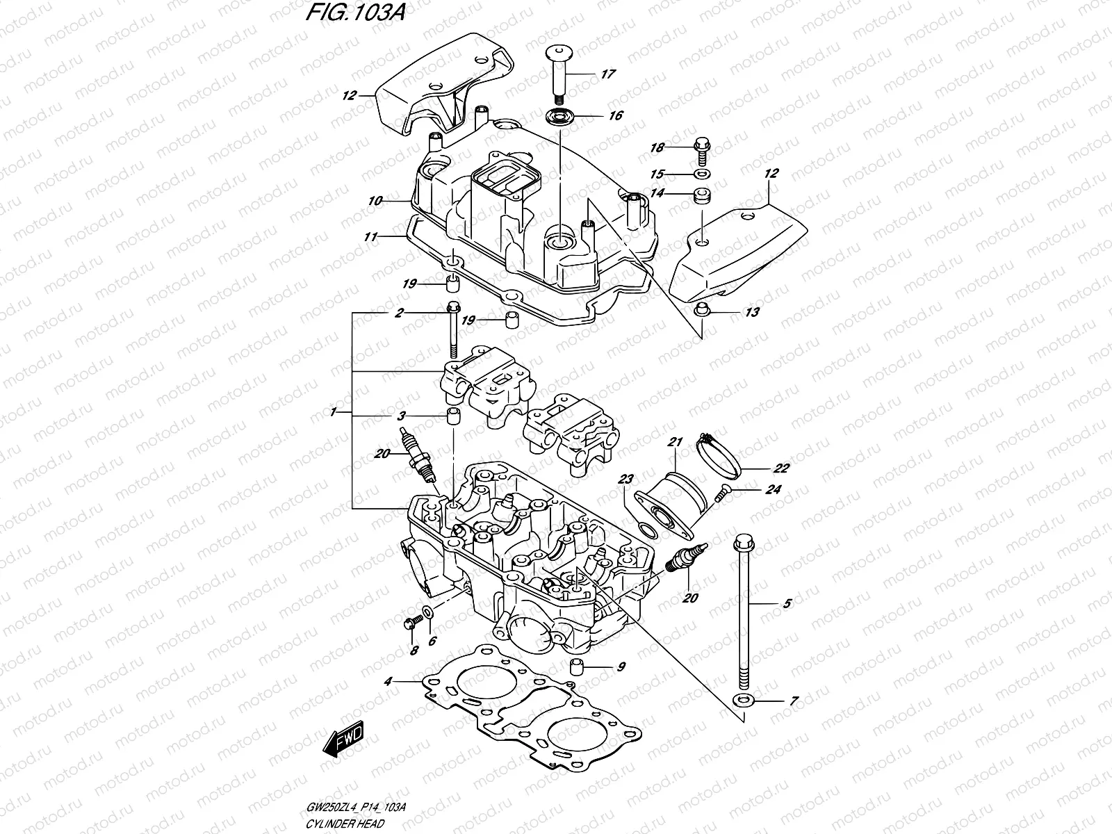 103A - CYLINDER HEAD