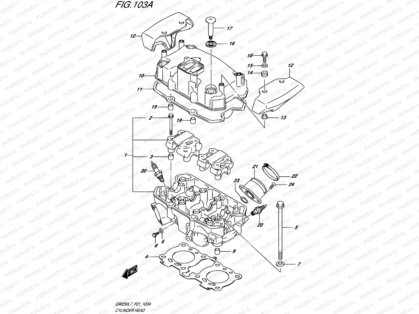 103A - CYLINDER HEAD