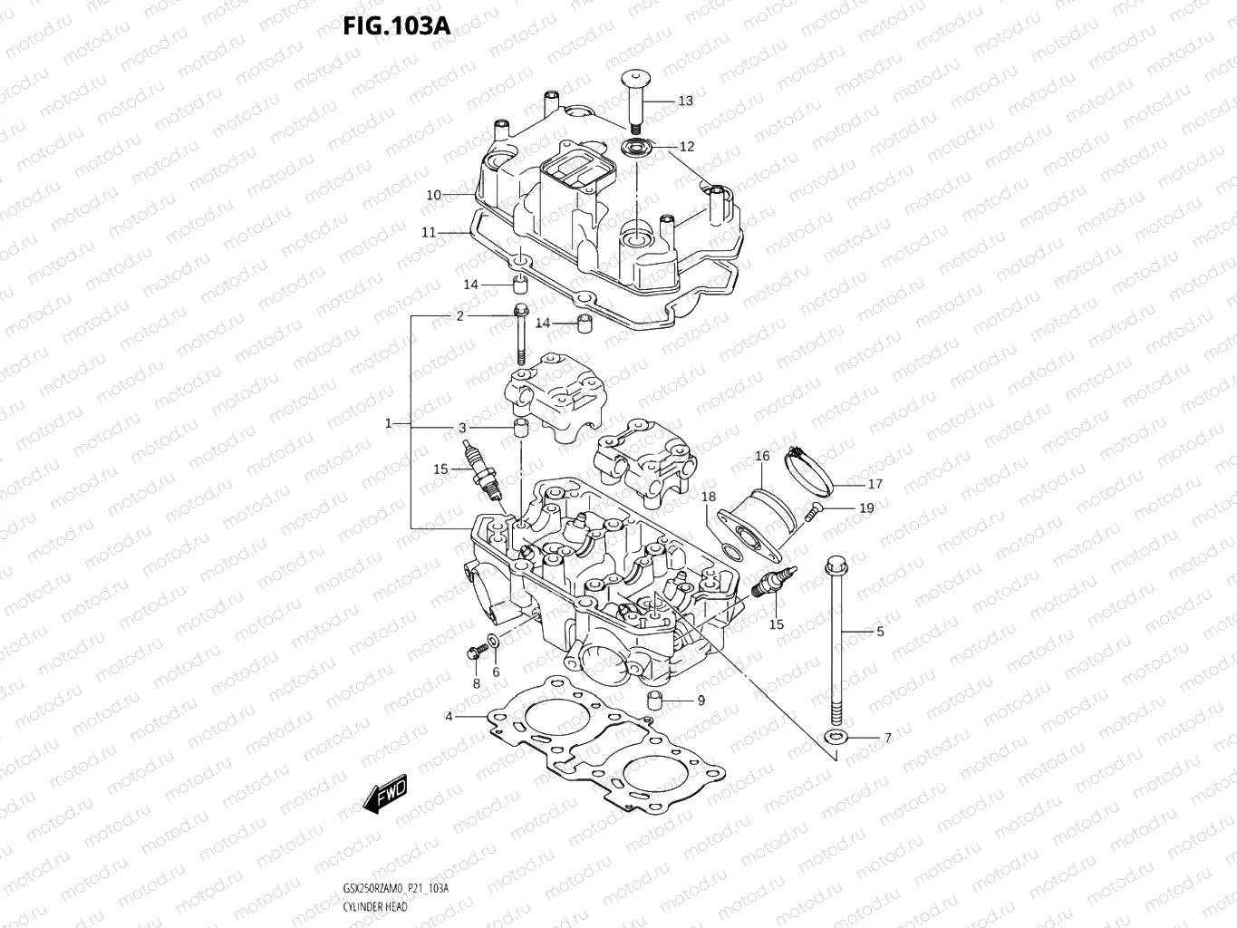 103A - CYLINDER HEAD
